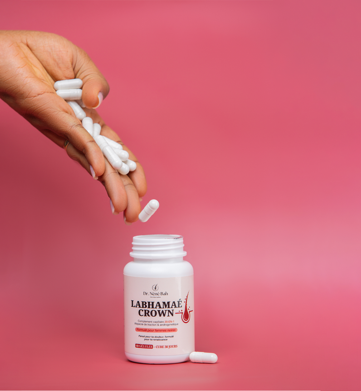 Complément Alimentaire Labhamae™ CROWN – Croissance & Vitalité Capillaire